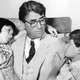 The cast of To Kill A Mockingbird: Mary Badham as Scout, Gregory Peck as Atticus, Phillip Alford as Jem